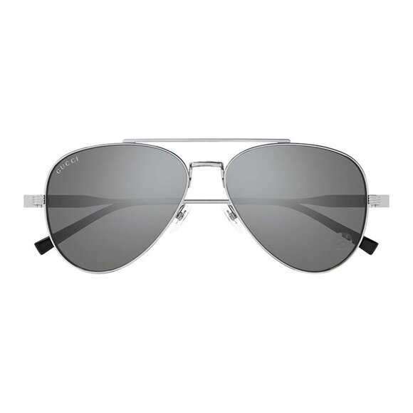 NEW GUCCI SUNGLASSES GUCCI GG1874S 002 SILVER/SILVER MIRROR EYEWEAR - Picture 2 of 4